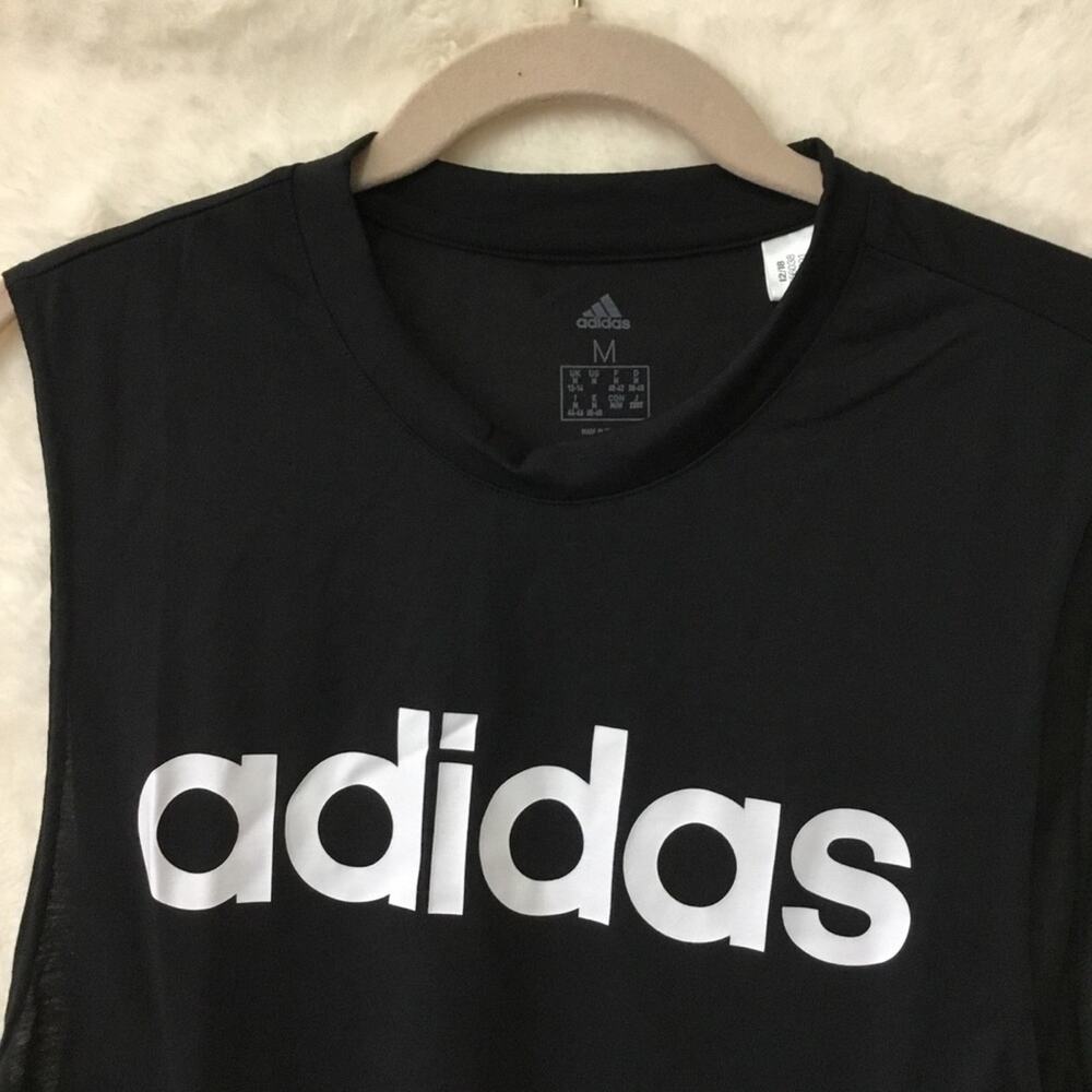 Adidas Black & White Dash Tank Top - Picture 3 of 7
